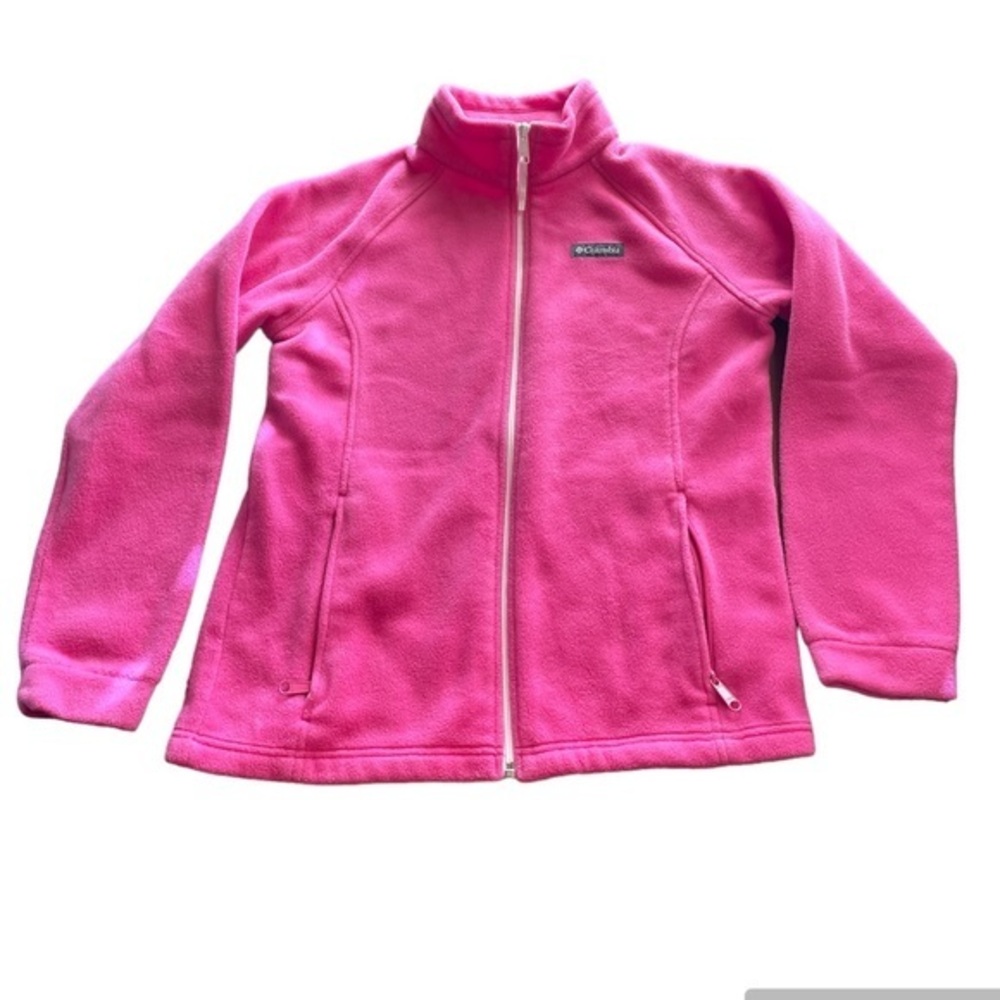 COLUMBIA Girls Fleece Zip Up Jacket - Size XL 18/20